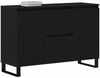 vidaXL Sideboard Schwarz Eichen-Optik 101,5 x 35 x 70 cm Holzwerkstoff 862935 Bild 3