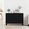 vidaXL Sideboard Schwarz Eichen-Optik 101,5 x 35 x 70 cm Holzwerkstoff 862935 Bild 4