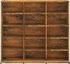 vidaXL CD-Regal Räuchereiche 100x23x89,5 cm Holzwerkstoff 815483 Bild 3
