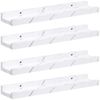 vidaXL Wandregal 4 pcs Weiß Marmor 40 x 9 x 3 cm Holzwerkstoff 42020026 Bild 2