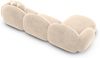 Couch Mirello L Form in Samtstoff - Samtstoff - creme - Links Bild 4