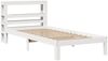 vidaXL Bettgestell mit Kopfteil ohne Matratze Weiß 75x190 cm 3306032 Bild 3