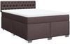 vidaXL Boxspringbett mit Matratze Dunkelbraun 140x190 cm Stoff 3285893 Bild 2