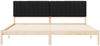 vidaXL Bettgestell mit gepolstertem Kopfteil Schwarz 200 x 200 cm 3405574 Bild 5