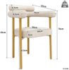 Flieks Esszimmerstuhl (Set, 6 St), 6er Set Polsterstühle Wohnzimmer Samt Küchenstühle Eisengestell Bild 2