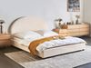 Bett mit Lattenrost Stoff VAUCLUSE 160 x 200 cm Hellbeige Bild 3