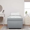 vidaXL Bettrahmen mit Matratze Hellgrau 100 x 200 cm Stoff 3399335 Bild 3