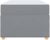 vidaXL Bettrahmen mit Matratze Hellgrau 100 x 200 cm Stoff 3399335 Bild 5