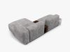 Micadoni Ecksofa Martina 2-Sitzer mit Couchtisch Rechts Kord Hellgrau Bild 4