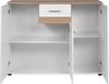 Sideboard >Volos< in weiß / Artisan Eiche Dekor - 118x91x35 (BxHxT) Bild 2