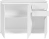 Sideboard >Brest< 3 Türen, 2 Schübe, in weiß - 119x84x35cm (BxHxT) Bild 5