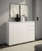 Sideboard >Brest< 3 Türen, 2 Schübe, in weiß - 119x84x35cm (BxHxT) Bild 2