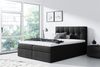 Boxspringbett Schlafzimmerbett CARMEN 200x220 cm Schwarz Bild 3