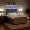 vidaXL Boxspringbett mit Matratze Hellgrau 160x200 cm Samt 3293248 Bild 5
