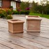Pflanzgefäß Blumentopf Terrakotta Modell "Cubo Liscio" 25cm frostfest Bild 5
