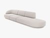 Micadoni Sofa Miley 4-Sitzer Rechts Chenille Haga Hellgrau Bild 2