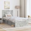 vidaXL Bettrahmen Beton Grau 100 x 200 cm Massives Kiefernholz 3410123 Bild 3