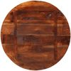 vidaXL Tischplatte Ø 80x2,5 cm Rund Altholz Massiv 370030 Bild 5