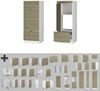 Mikrowellenschrank Fame-Line Eiche Paneel 60 cm Vicco Bild 5