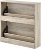 en. casa Schuhschrank Lund 67 x 63 x 17 cm mit 2 Türen Eiche Bild 5