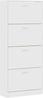 vidaXL Schuhschrank Weiß 63x24x147 cm Holzwerkstoff 342542 Bild 3