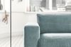 KAWOLA Sofa MADELINE 2-Sitzer Cord hellblau 85 x 127 x 230 cm Bild 5