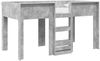 vidaXL Etagenbett für Kinder Beton Grau 80 x 200 cm Holzwerkstoff 3410486 Bild 2