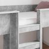 vidaXL Etagenbett für Kinder Beton Grau 80 x 200 cm Holzwerkstoff 3410486 Bild 3