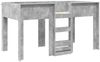 vidaXL Etagenbett für Kinder Beton Grau 80 x 200 cm Holzwerkstoff 3410486 Bild 4