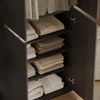 Kleiderschrank Claus Anthrazit 74 x 191.5 cm mit 4 Türen Vicco Bild 4