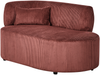Linksseitige Chaiselongue VANVEY Cord Rot Bild 5