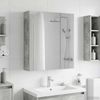 vidaXL Badezimmerspiegelschrank mit Regal Beton Grau 60 x 14,5 x 70 cm 889058 Bild 4