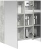 vidaXL Badezimmerspiegelschrank mit Regal Beton Grau 60 x 14,5 x 70 cm 889058 Bild 3