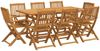 vidaXL 9-tlg. Garten-Essgruppe 180x90x75 cm Massivholz Akazie 3321529 Bild 2