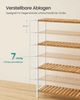 SONGMICS Badezimmerregal, Bambus natur / weiß, 60 x 26 x 130 cm Bild 4