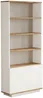Vente-unique - LOTULA Bookcase Holz, Platte BeigeWeiß - B 26,8 cm x H 168,3 cm x L 75,5 cm Bild 3