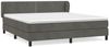 vidaXL Boxspringbett mit Matratze Dunkelgrau 180x200 cm Samt 3127446 Bild 2