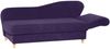 Recamiere mit Armteil rechts klappbar Katia Bezug Veloursstoff Buche natur / violett 22707 Bild 3