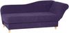 Recamiere mit Armteil rechts klappbar Katia Bezug Veloursstoff Buche natur / violett 22707 Bild 2