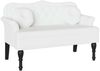 vidaXL Chesterfield Bank mit Kissen Weiß 120,5 x 65 x 75 cm Kunstleder 42019285 Bild 2