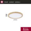 Paulmann 71272 LED Panel Atria Shine 190mm 3000-6500K Holzoptik IP44 Bild 5