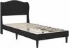 vidaXL Bettrahmen mit Kopfteil Schwarz 80 x 200 cm Samt 3415170 Bild 4