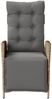 vidaXL Gartensessel mit Fußteil 2 Stk. Verstellbar Poly Rattan 365293 Bild 5