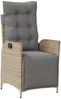 vidaXL Gartensessel mit Fußteil 2 Stk. Verstellbar Poly Rattan 365293 Bild 4