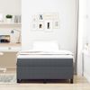 vidaXL Boxspringbett Dunkelgrau und Weiß 120 x 190 cm Cordstoff 3337453 Bild 4