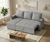 HOMALL Sofa Bequemes Eck-Schlafsofa, mit Schlaffunktion und Bettkasten,Becherhaltern Bild 3