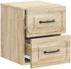 vidaXL Wandmontierter Nachttisch Sonoma-Eiche 34,5 x 33 x 40 cm 899319 Bild 3