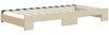 vidaXL Tagesbett Ausziehbar mit Schubladen Creme 100x200 cm Stoff 3197489 Bild 5