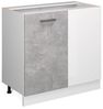 Eckunterschrank R-Line Beton 86 cm ohne Arbeitsplatte Vicco Bild 4