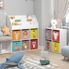 Kinderregal Luigi Weiß 107.2 x 114.2 cm mit 6 Faltboxen opt. 1 Vicco Bild 4